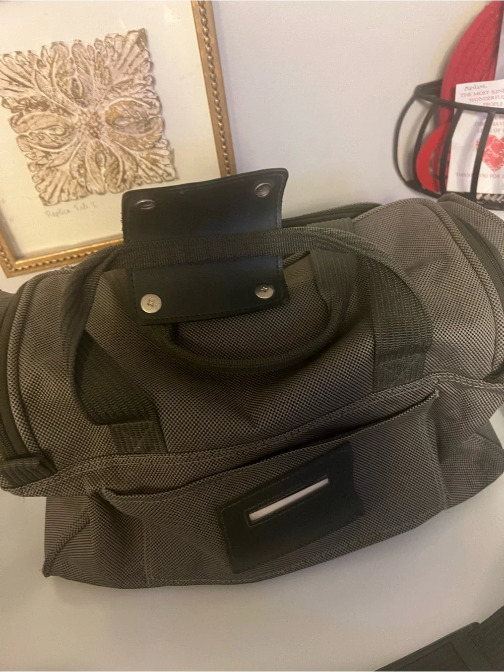 Travel Duffel Bag in Dark Gray - Men's Carry-On Weekend Bag